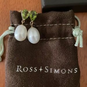 SOLD - Pearl Peridot Earrings